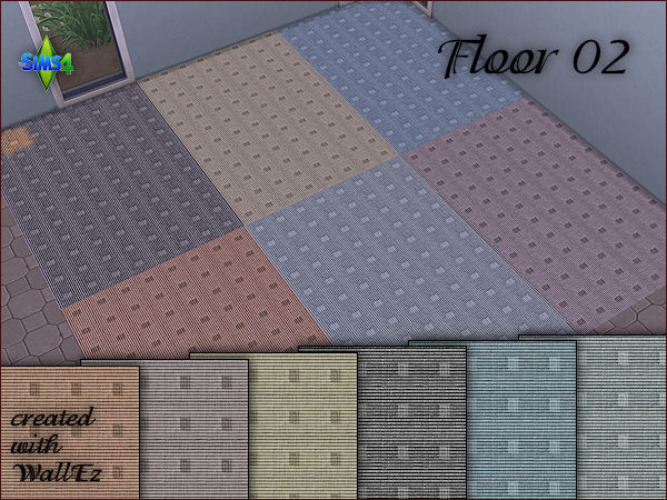 Sims 4 4 carpet floors in 6 different colors at Arte Della Vita