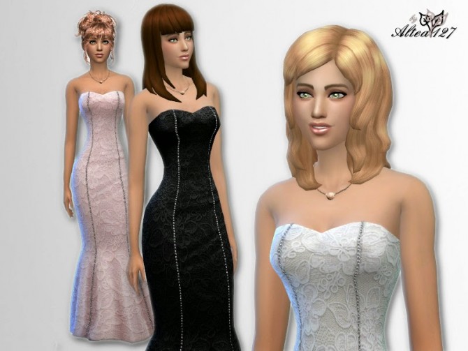Sims 4 Party Dress at Altea127 SimsVogue