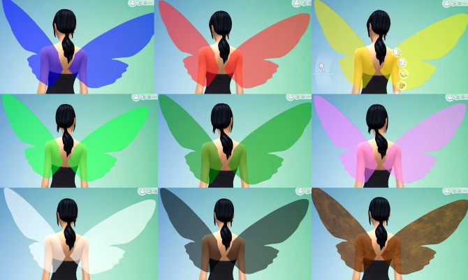 Sims 4 Glass Wings All Ages by Esmeralda at Mod The Sims