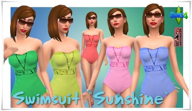 Sims 4 Sunshine swimsuit at Annett’s Sims 4 Welt