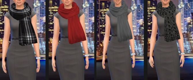 Sims 4 Holiday Scarf at Simstemptation