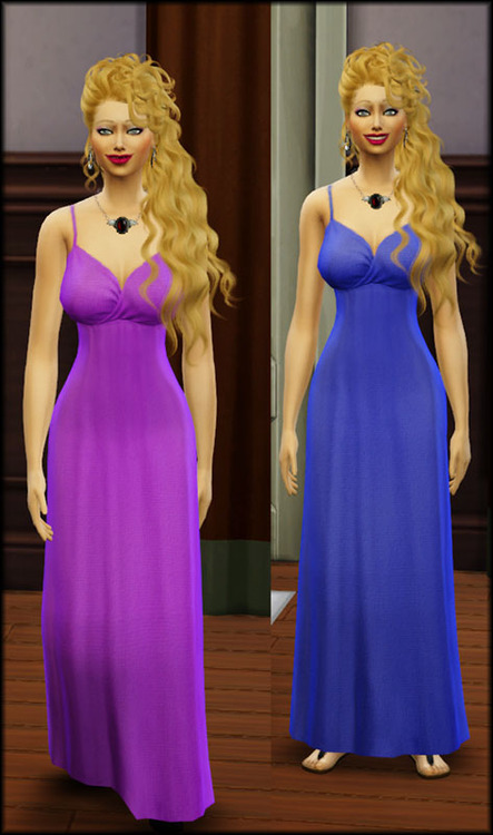 Sims 4 Maxis Dress Retextured and Recoloured at Julie J