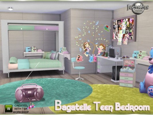 Bagatelle bedroom by jomsims at TSR » Sims 4 Updates