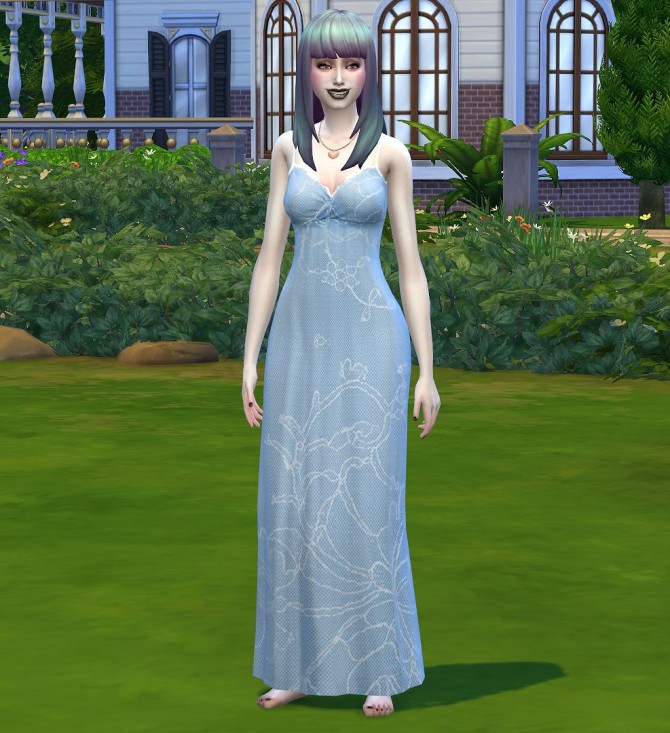 Sims 4 Celestial sleeping gown by malicieuse75 at Mod The Sims