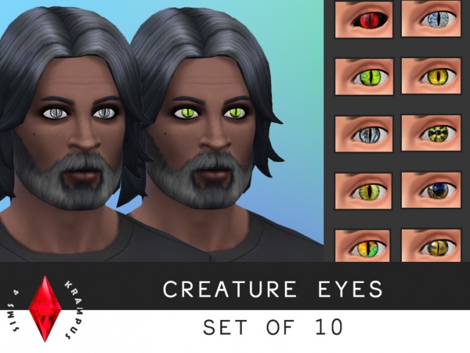 Sims 4 Creature eyes, set of 10 at Sims 4 Krampus