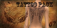KF Wings Tattoo Pack by KisaFayd at Mod The Sims