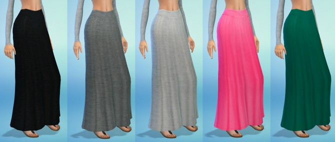 Sims 4 High waist long skirt at Dani Paradise