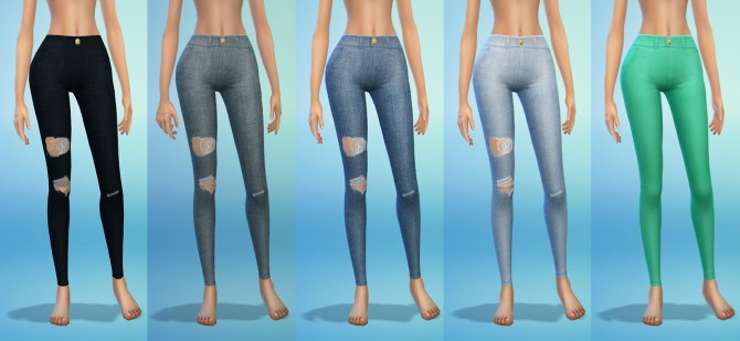 Sims 4 High waist skinny jeans at Dani Paradise