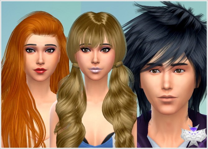 Sims 4 3 Converted Raonjena Hairs at David Sims
