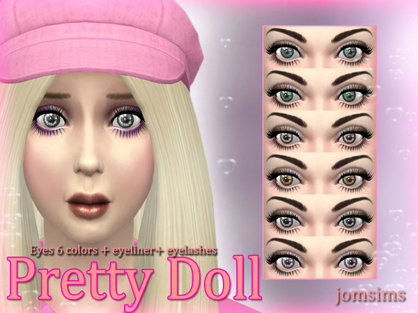 Sims 4 Pretty doll eyes by JomSims at TSR