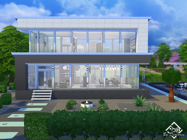 Sims 4 Modern Sunshine 12 house by Devirose at TSR