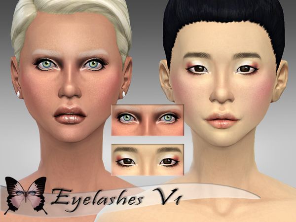 Sims 4 Eyelashes V1 by Ms Blue at TSR