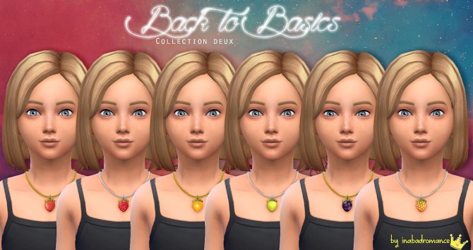 Sims 4 Back to basics kids sweater & necklace at In a bad Romance