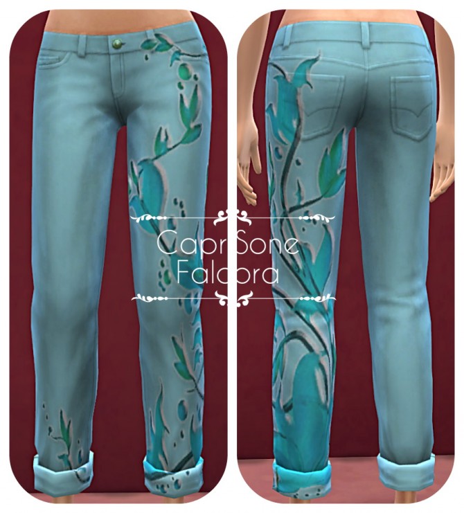 Sims 4 CapriSone Pants Set at Petka Falcora