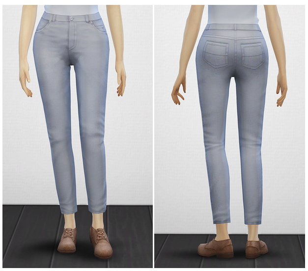 Basic jeans F at Rusty Nail » Sims 4 Updates