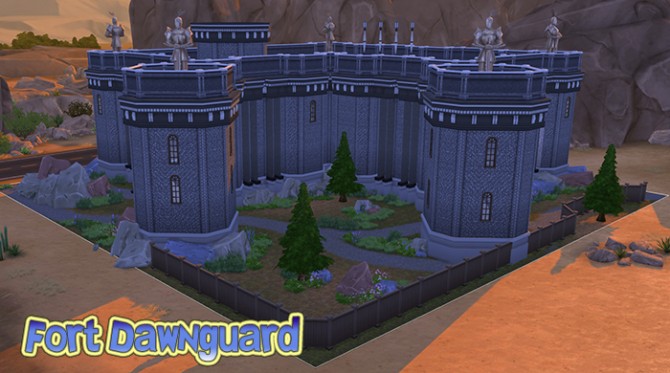 Sims 4 Fort Dawnguard   Skyrim by Sim4fun at Sims Fans