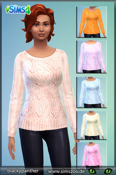 Sims 4 Winter sweater no. 2 at Blacky’s Sims Zoo