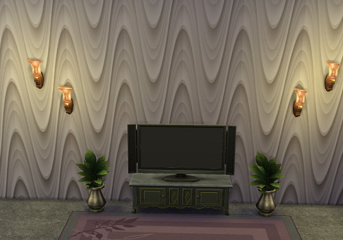 Sims 4 3D wall pannels at Trudie55