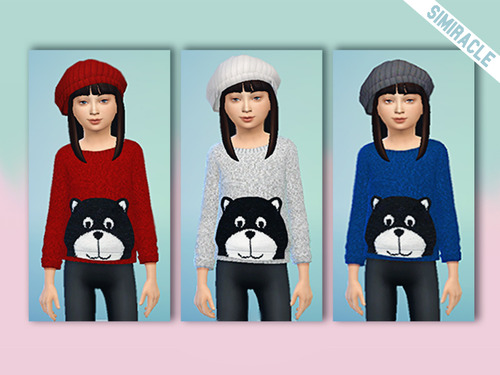 Sims 4 Bear Sweaters at Simiracle