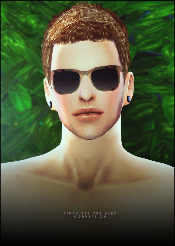 Sims 4 3T4 Alex hair conversion at Black le