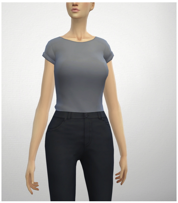 Sims 4 Basic t shirt F at Rusty Nail
