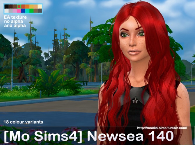 Sims 4 Newsea`s hair 140 3T4 conversion at Mocka Simblr
