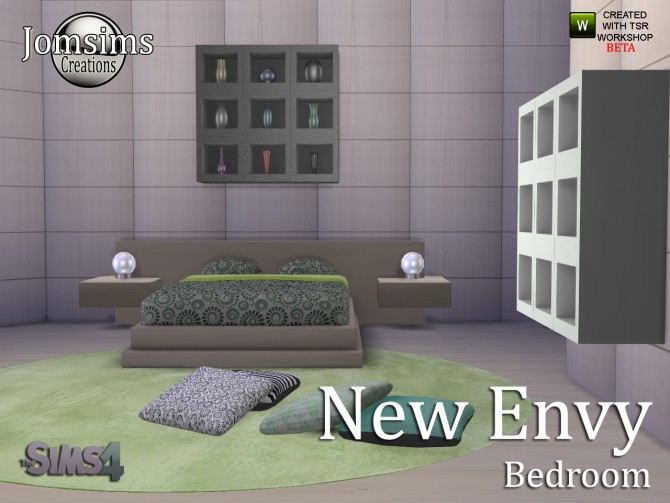 Sims 4 NEW ENVY bedroom at Jomsims Creations
