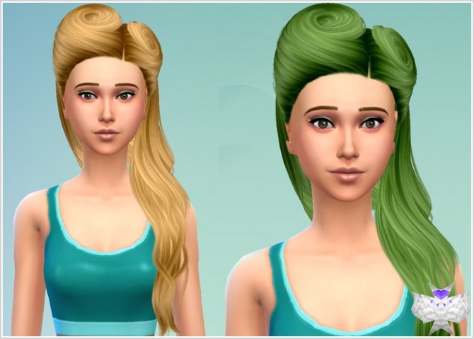 Sims 4 Conversion Hairs 3T4 Set 2 at David Sims