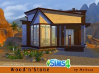 Wood’n’Stone house at Melissa Sims4