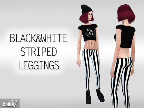 Sims 4 3 pairs of fashion leggings at CallieV Plays