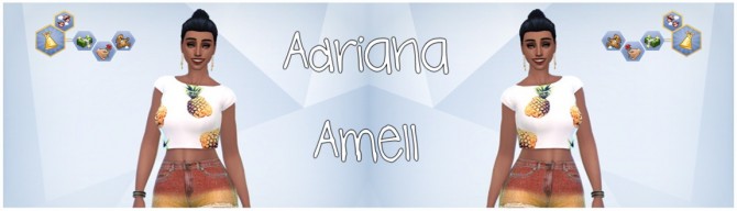 Sims 4 Adriana Amell at ThatMalorieGirl