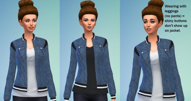 Sims 4 Big Denim Jackets at Belle’s Simblr