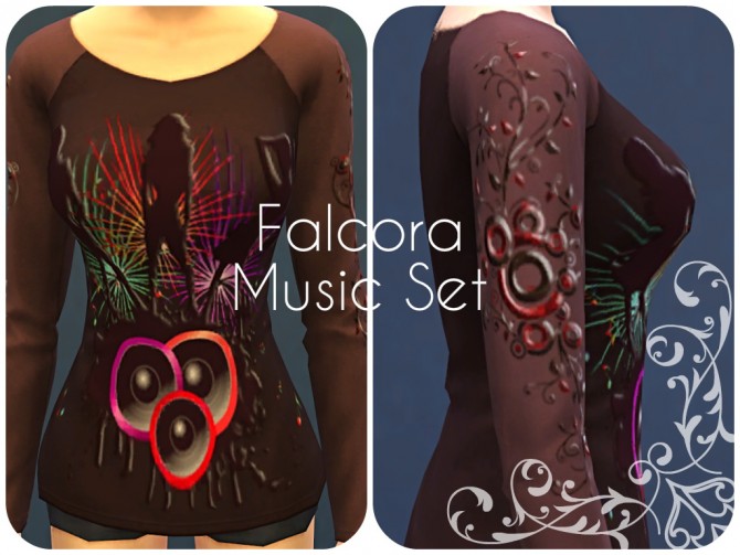 Sims 4 Summer and music Set Shirts at Petka Falcora