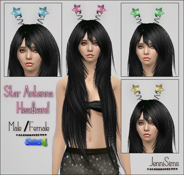 Star Antenna Headband at Jenni Sims » Sims 4 Updates