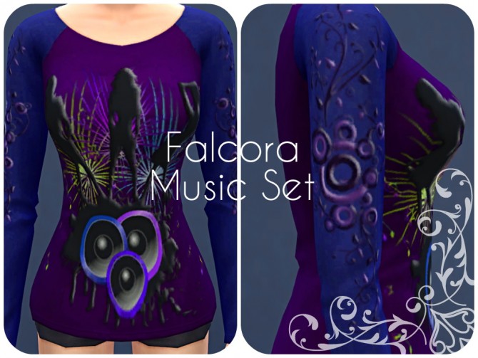 Sims 4 Summer and music Set Shirts at Petka Falcora