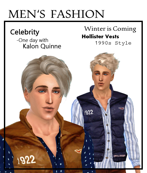 Sims 4 2 Vests for males at CCTS4