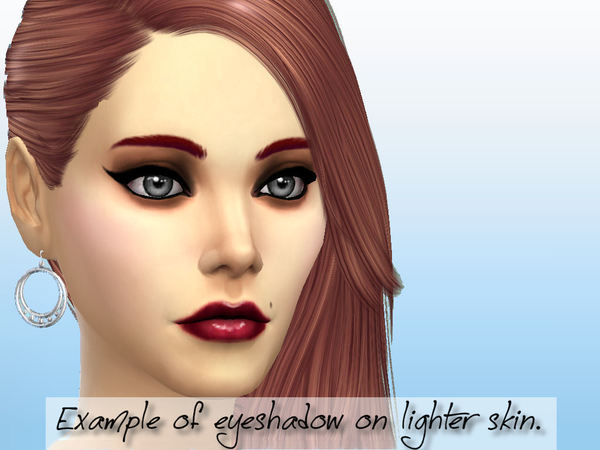 Sims 4 Matte Creme Eyeshadow by fortunecookie1 at TSR