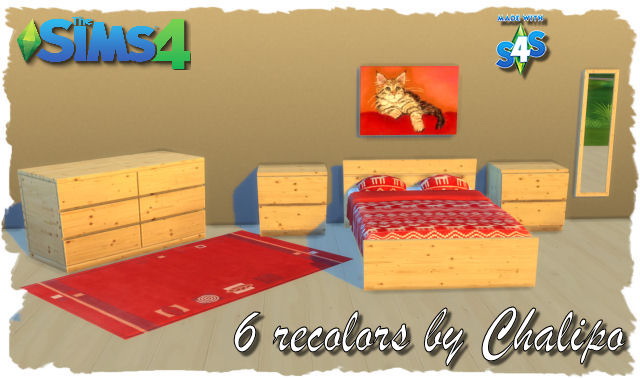 Sims 4 6 recolors by Chalipo at All 4 Sims