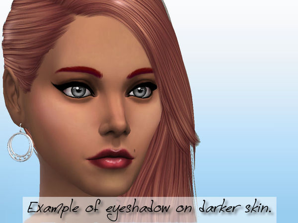 Sims 4 Matte Creme Eyeshadow by fortunecookie1 at TSR