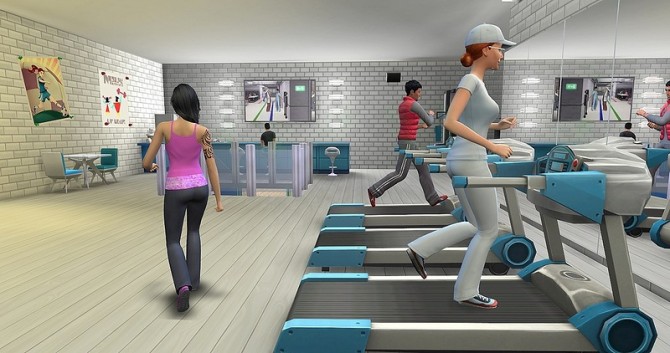 Sims 4 С Fitness lot by Dolkin at ihelensims