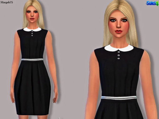 Sims 4 Victoria Dress by Margie at Sims Addictions