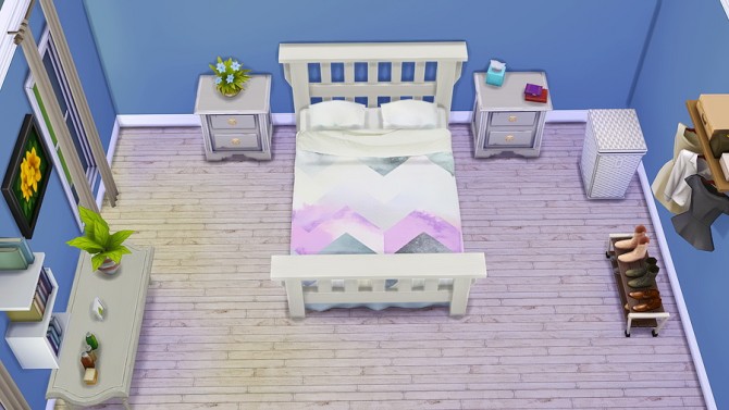 Sims 4 Mission Bed Urban Outfitters Recolors at Seventhecho