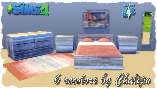 Sims 4 6 recolors by Chalipo at All 4 Sims