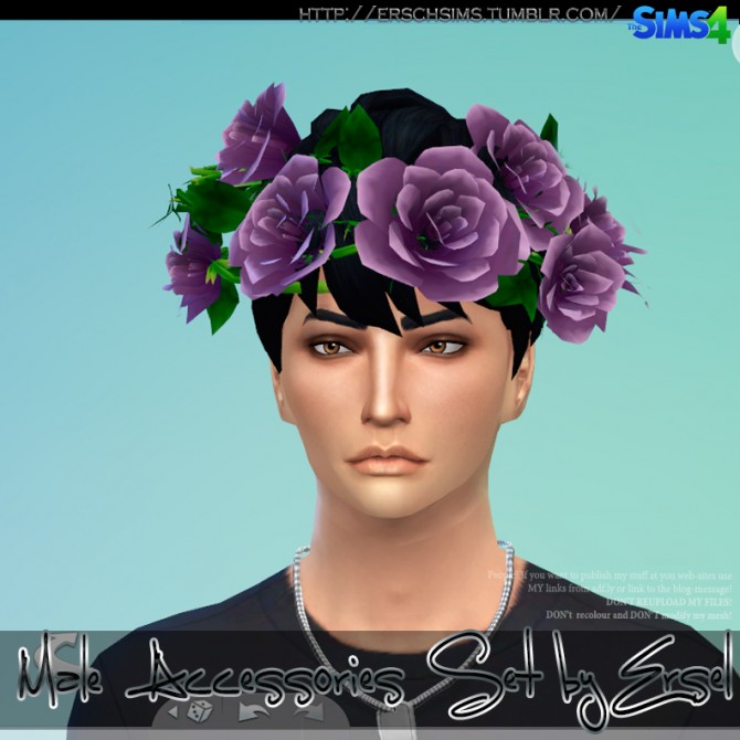 Sims 4 Male Accessories Set by Ersel at ErSch Sims