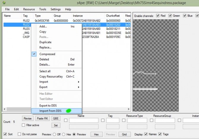 Sims 4 Replace Shadow File in S4PE by Margie at Sims Addictions