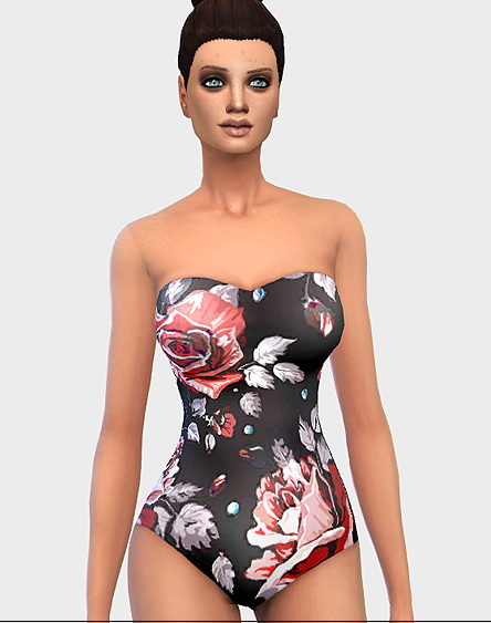 Sims 4 Rose swimsuit at Ecoast