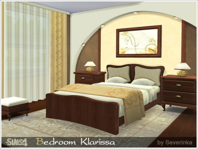 Sims 4 Klarissa bedroom at Sims by Severinka