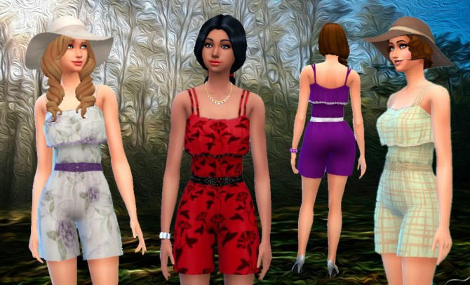 Sims 4 Flut Jumpsuit by Kiara at My Stuff