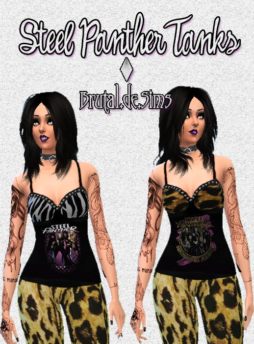 Sims 4 Steel Panther Tanks at Brutal de Sims4