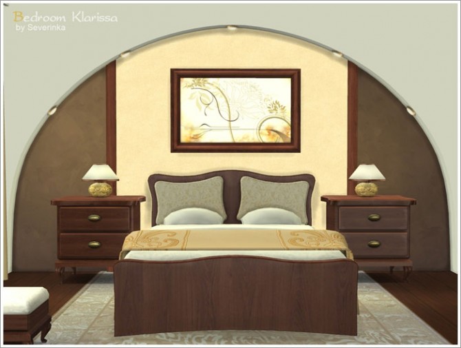 Sims 4 Klarissa bedroom at Sims by Severinka